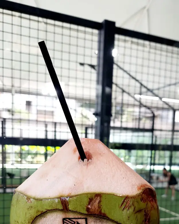 Fresh coconut branded Signature Café